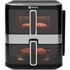 Origial Fryfit Tower Friggitrice ad aria, 12 l, Wi-Fi, 2800 W, doppio cestello indipendente per cucinare senza mescolare sapori, tecnologia Fry Force 360°, telecomando
