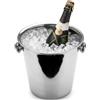 COSE DA CASA Secchiello Ghiaccio Porta Bottiglia da Tavolo in Acciaio Inox, con pomelli | Glacette Spumante e Vino con Pomelli Laterali Ergonomici, D.21 cm H21 cm, Bottiglie Fresche per Casa e Ristorazione
