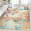 Taidianolp Tappeto Salotto Moderno Pelo Corto,Dipinto astratto moderno, multicolore (rosso, marrone, blu, verde, beige), 110 x 180 cm,Tappeti Soggiorno Tappetino Decorativo Motivo,