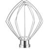 Gdrtwwh per KitchenAid - Frusta miscelatore a testa inclinata, in acciaio inox, per mescolare la crema per uova, per torte e maionese (sostituire K45WW)