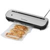 FoodSaver Macchina di sigillatura sottovuoto salvaspazio | mantiene gli alimenti freschi fino a 5 volte più a lungo. 1 rotolo (28 cm x 2,43 m), 2 sacchetti sigillanti (0,94 l), 2 sacchetti con