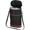 Generico Borsa Frigo per Bottiglie di Vino Sacca termica porta 2 bottiglie con | Borsa Frigo per Vino con Doppio Scomparto Adatto per feste, spiaggia, viaggi, gite, escursioni, campeggio, picnic, do