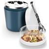 Behiruch Porta Yogurt Termico 500ml+220ml, Acciaio Inossidabile Tazza Yogurt to Go, Senza BPA, Riutilizzabile Porta Vogurt e Cereali con Cucchiaio, per Ufficio, Scuola, Campeggio (Blu)