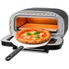 BEHOME Forno Pizza Elettrico, 430°C, 2 minuti, Pala e Pietra Refrattaria incluse, 8 Cotture diverse, Display Touch, per Pizza Napoletana, romana, americana