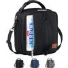 Lifewit Borsa Termica Porta Pranzo, Borsa Termica Portatile Espandibile con Tracolle e 2 Borse Termiche, per Donne e Uomini, per Lavoro e Scuola, 6.5L, Nero