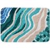 Naapesi Tappeto Bagno Antiscivolo 40x60cm, Stile Spiaggia e Mare, Tappetino Doccia Assorbente e Lavabile in Lavatrice, Spesso e Soffice per Bagno e Cucina