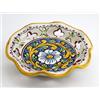 Generico Ciotola grande in ceramica siciliana di santo stefano di camastra decorata a mano barocco Art 22
