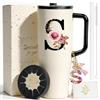 ZIOSINM Borraccia Termica a Doppio Strato in Acciaio con Silicone (S) | 1,2 L / 40oz, Portachiavi Incluso, Regalo Donna, Personalizzabile