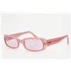 Le Club 2351 Vintage 1990s Rectangular Pink Acetate Sunglasses Light Violet NOS