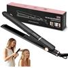 Focenat Piastra per Capelli 2 in 1 Lisci e Mossi, Piastra capelli con Display LCD, 5 Temperature 150-230°C, Piastre Flottanti & Rivestimento Ceramico, Riscaldamento Rapido 10s, Doppia Tensione