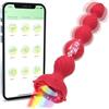 Generic Vibrating Anal Plug Anal Beads, Silicone Anal Sex Toys Prostate Massager Adult Toys con 9 modalità di vibrazione, APP Control Anal Vibrators per uomini e donne, Stimulatore G-Spot per il
