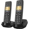 Gigaset Pure 120 Duo Telefono Cordless, Nero Antracite | Trasferimento chiamate tra portatili, [Compatibile in IT, DE, FR, NL, BE, CHE, AUT]
