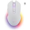 THE G-LAB Kult Helium WL - Mouse Gaming Wireless Bianco 6400 DPI | Wireless, Sensore Ottico 6400 DPI, Retroilluminazione 7 Colori, 6 Pulsanti, Ultra Reattivo, Bianco, Compatibile PC/PS4/PS5