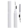 NK Kit di Pulisci Airpods Auricolari 3 in 1 - Penna per la Pulizia, Kit di pulizia Multifunzione, Penna di pulizia con Spazzola + Pinza + Cotone, Pulisce Tastiere, Astucci e Auricolari Senza Fili