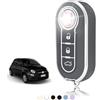 TOOMUME Cover Chiave Auto per Fiat 500 500L Panda Punto Lancia Ypsilon Y | Silicone Morbido, Antiurto, Anticaduta, Antigraffio, Custodia Protettiva Chiave per 500C Ducato Bravo Doblo Abarth Musa Delta