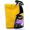 autopflege Meguiar's Quik Interior Detailer - Set di pulizia interni per auto, con guanto dettagliato, pulisce e protegge plastica e pelle con profumo fresco