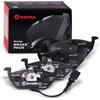 Brembo P 85 072 - Pastiglia Freno - Anteriore | Compatibile con: AUDI A2, A3, A3, A3 Cabriolet, A3 Sportback, SEAT ALTEA, ALTEA XL, IBIZA III, IBIZA IV, IBIZA IV SC