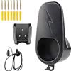 WANDGU Tipo 2 Supporto a parete per cavo di ricarica EV Supporto per spina EV: Supporto per cavo di tipo 2 con viti, supporto per cavo ABS Wallbox accessorio, accessorio per caricabatterie per auto