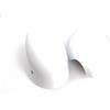 VEETHI Calotta Specchietto Laterale Per MINI Per Cooper S JCW Per Countryman F60 F54 F55 F56 F57 2020 2021 2022 2023 La Bandiera Nera Borsette Auto Vista Posteriore Coperture Specchietti (Colore : Bianco)