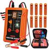 THIKPO Tester per iniettori, Kit Pulizia Iniettori, Set di Pulizia dell'iniettore con 4 adattatori 12 V