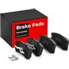 STARK SKBP-0010101 Set d'assale Kit pastiglie freni Posteriore con fascetta/staffa con lamierino anticigolío Compatibilità con MITSUBISHI PAJERO III V7W, V6W