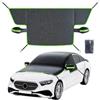 ComPDCVD Telo Copri Auto Antigrandine Impermeabile Parasole Parabrezza Auto | 260x114cm Telo Protezione Parabrezza e Specchietti Auto per Gelo Neve Sole Raggi UV Pioggia per SUV Berlina con Custodia