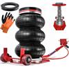 Sellnet Cric Pneumatico 3,5T (3500 kg), Altezza di Sollevamento 150-400 mm, con Tampone in Gomma e Guanti da Lavoro, Air Jack con Triplo Cuscino Pneumatico, Sollevamento Ultra Rapido, per Auto, SUV e Officina