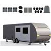 SOARS Copertura di Protezione per Camper, Telo Copri Caravan in Tessuto a 5 Strati, Cover Roulotte, Traspirante, Resistente a Vento, Acqua e Sole, con Borsa Trasporto (681 x 267 x 274cm)