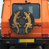 Generic Copertura per Ruota di Scorta Gecko Lizards Copriruota Borsa Antipolvere Copriruota per Auto Durevole Coperchio Ruota di Scorta per Fuoristrada Rimorchio Camion 15 inch