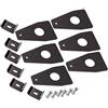 maXpeedingrods Supporti universali per barre portatutto da 6 | Accessorio portapacchi universale con morsetti a gancio per grondaia, bullone 5/16 e dado nylon