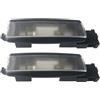 AIERDEYP Lampada A Cupola Interna Compatibile Con VW Golf 5 6 7 GTI Jetta A5 Passat B6 B7 CC Polo Tiguan EOS Sharan Parasole Anteriore Luce Di Lettura Interna Sul Tetto(Black-2PCS)