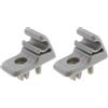 YINETTECH - Gancio di fissaggio per aletta parasole auto, 2 pezzi, 713812631, compatibile con Fiat Fiorino Doblo Palio Bravo, grigio