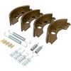 UNITRAILER PUNDMANN Ganasce Freno 200x50 mm per Assali Frenati AL-KO 2050, Set Completo di Ricambio con Molle per Rimorchio e Roulotte con Portata da 1050 a 1500 kg, Codice 1213889