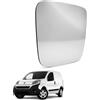 Esselle Parts Specchio Retrovisore per Fiat Fiorino dal 2007 Destro Lato Passeggero, Vetro Ricambio Esterno con Piastra ABS, Montaggio Plug & Play