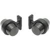Generic 2 luci di posizione a LED 12 V 24 V bianco rosso cabochon fumé / fumé luci di posizione laterali angolate corte in gomma camion roulotte rimorchio veicolo agricolo utilità