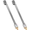 SUPVOX 2pezzi Ugello Gonfiaggio Pneumatici Valvola Rapida per Compressore Gomme Auto e Moto Adattatore Aria per Valvola Pneumatica con Connessione Sicura e Gonfiaggio Veloce