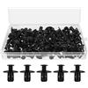 Leiwee Rivetti in Plastica per Auto 8mm, Set da 60 Pezzi Clip per Paraurti e Parafanghi, Fissaggi per Portiera e Cofano, in Materiale Resistente con Cassetta (Nero)