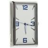 Sosoport Orologio Auto Quadrato Adesivo in Acciaio Inox e Vetro, Piccolo | Forma Verticale, Semplice Operazione, per Interni Auto e Casa