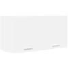 Generico Armadio pensile Riga Bianco 80 x 31 x 40 cm Legno Multistrato,Mobili,Armadietti e portaoggetti,Pensili da cucina-884178