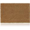 Relaxdays Zerbino per l'Ingresso, Fibra di Cocco, HxL: 60x40 cm, Classico, Antiscivolo, per Interni ed Esterni, Naturale
