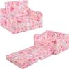 alldomess Poltroncina per Bambini 2-in-1,Cartoon Comodi Sedia Bambini | Divano pieghevole per bambini, per giocare e leggere, regalo di compleanno