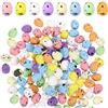 LQTSLFM 50 Pezzi 1.8cm Mini Uova di Pasqua, Uova di Pasqua Decorazioni Multicolore Maculate, Set di Uova Finte, Ovetti Pasquali Decorativi per Cesti, Tavola, Casa, Feste di Pasqua (B)