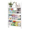 ArredoVivo Libreria Bambini con Contenitore in Tela Morbida Bianca | Libreria per bambini con ripiani in tela morbida, ideale per libri, fiabe e oggetti nella cameretta.