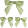 G2PLUS Fiocchetti Nastro Raso,8.5cm Fiocchetti Decorazione Verde,50PCS | Fiocchi per Artigianato con Filo di Ferro per Matrimonio,Decorazione di Vacanza Imballaggio Regalo