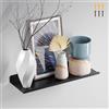 PAVSTINE Scaffale da Parete in Metallo, Mensola 30 cm Profondità, Nere | Mensole da Muro, Libreria Sospesa, Porta Vinili da Parete, Floating Shelf per Salotto, Cucina, Cameretta, Ufficio