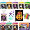 FUNNYB&G Foil Art attività Libri Gadget Compleanno Bambini (Halloween 24) | 2 in 1 Foil Art Libri da Colorare Bambini Regalini Fine Festa Compleanno, Regalo Giochi Lavoretti Creativi Bambini 4-10 Anni
