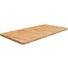 LPERTGFHU Piano per lavabo, 100 x 50 x 2,5 cm, in legno massiccio di quercia marrone chiaro, robusto ripiano per lavabo da bagno e mobile sottolavabo
