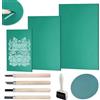Ravytha 9 Pezzi Linoleum per Incisione, Sgorbie per Linoleum, Timbro in Gomma Stampa, Linoleum Incisione, Kit Intaglio Linoleum, Gomma per Timbri Fai da Te per La Stampa Grafica Artigianato DIY