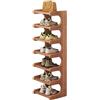 GZGLZDQ Scarpiera Salvaspazio Risparmia Spazio, Porta Scarpe Facile da Installare Decorativa, Scarpiera Bambù Slim Ingresso, Shoe Rack Portascarpe Verticale Stabile Aperto(99 cm/39 in(7 Tier))
