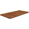 LPERTGFHU Piano di lavoro per lavabo in legno massiccio, 80 x 40 x 1,5 cm, rovere marrone scuro, piano di lavoro per bagno, lavabo, mobile